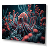 Red Octopus On The Ocean Floor I