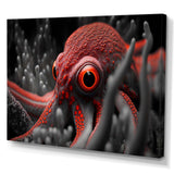 Red Octopus On The Ocean Floor III