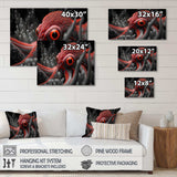 Red Octopus On The Ocean Floor III