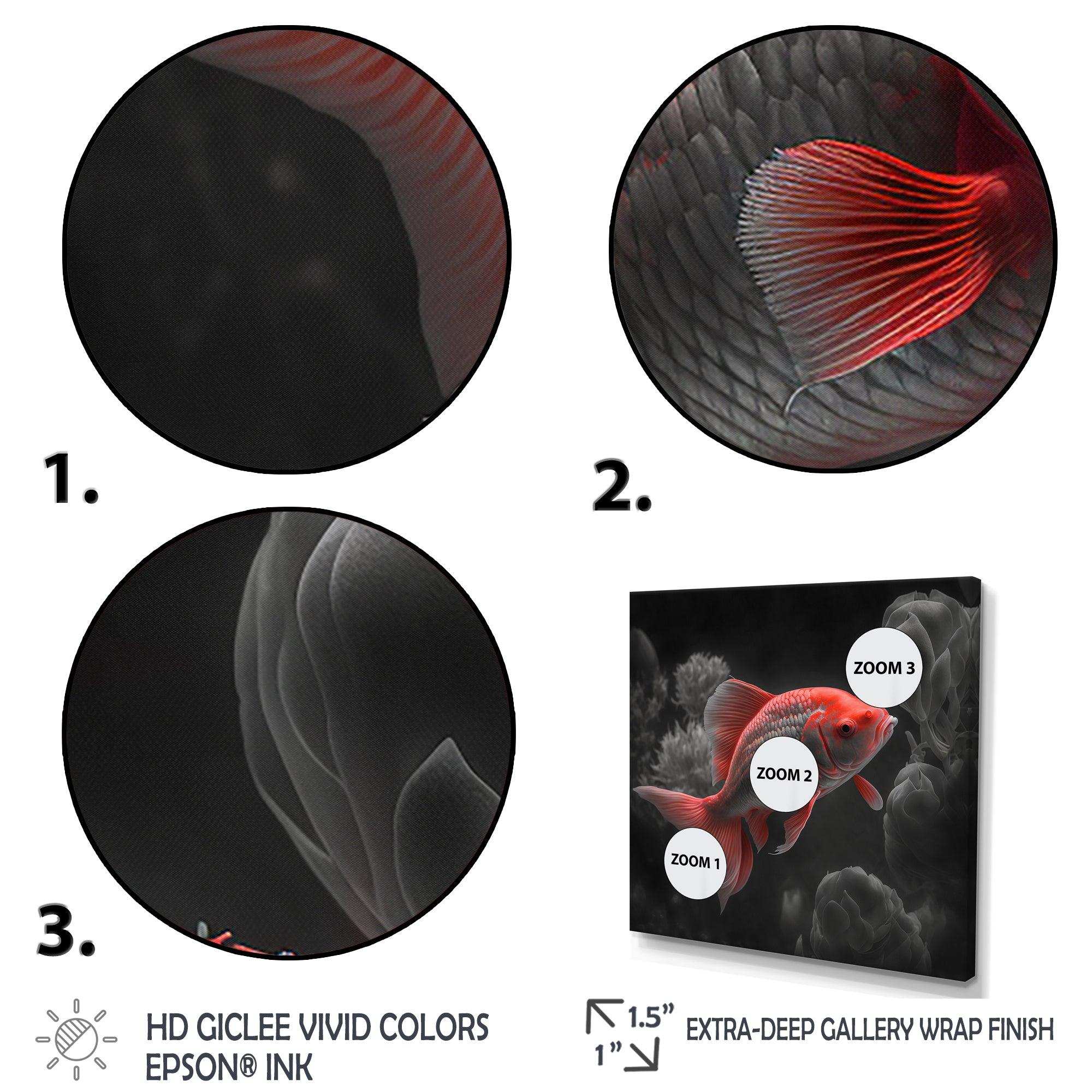 Black And Red Tropical Fish III