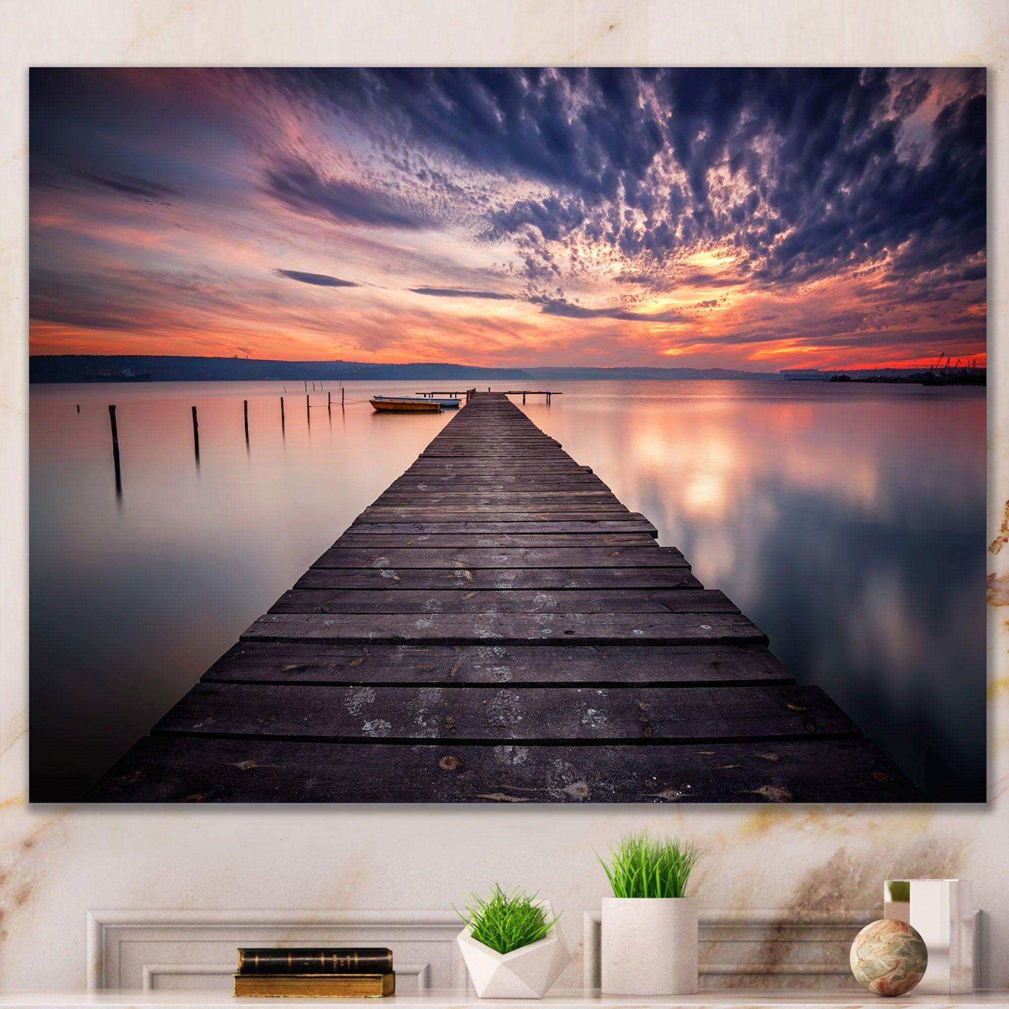 Colorful Sunset Over Lake