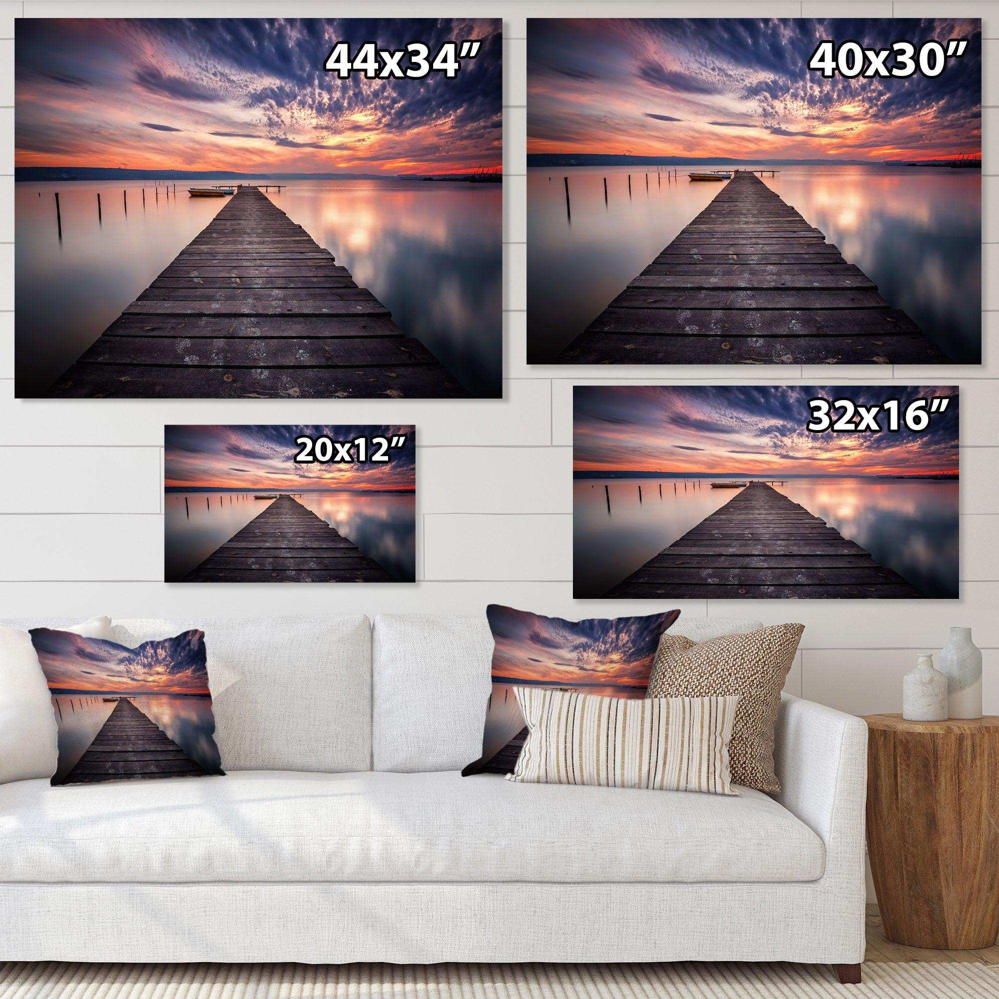 Colorful Sunset Over Lake