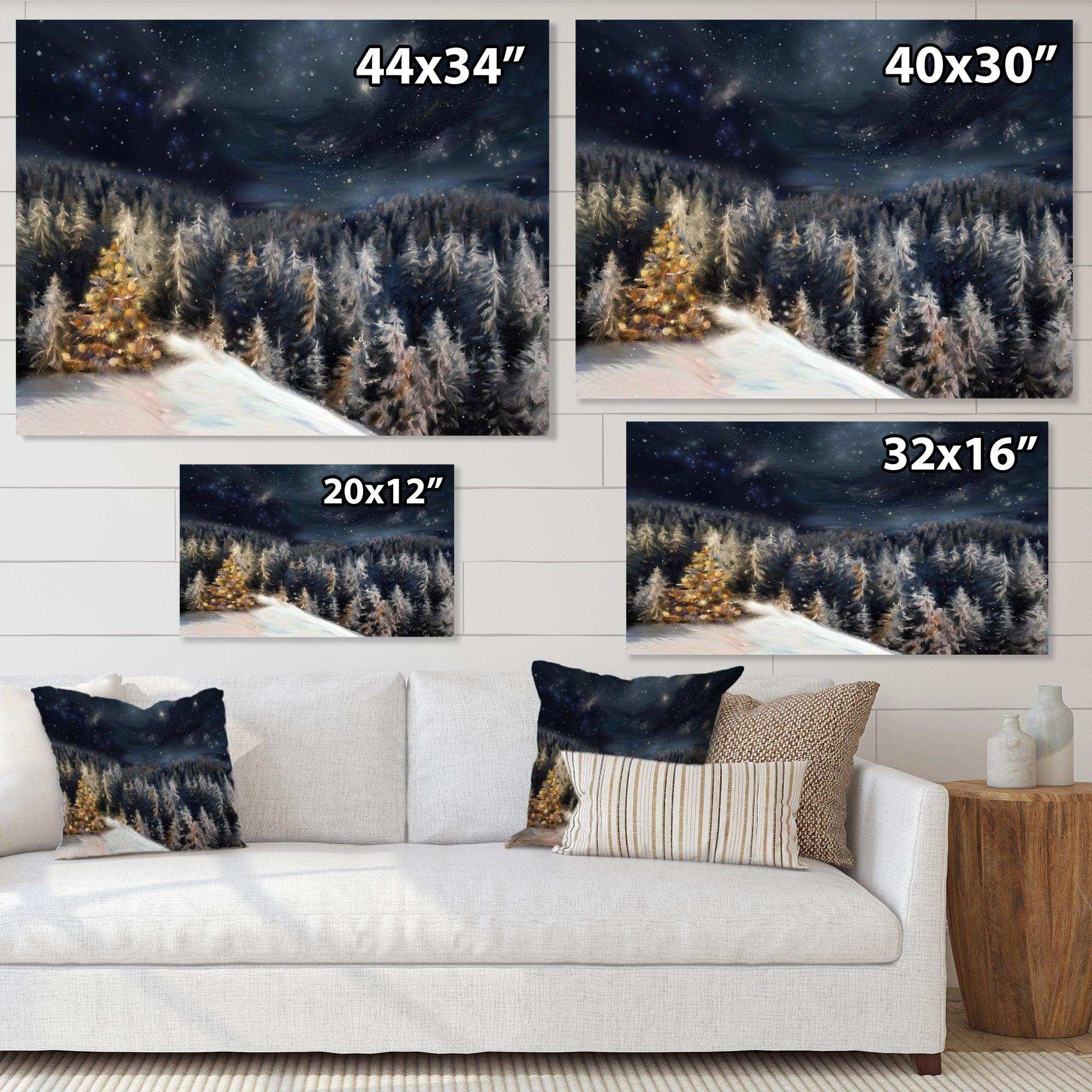 Night Forest Christmas Tree