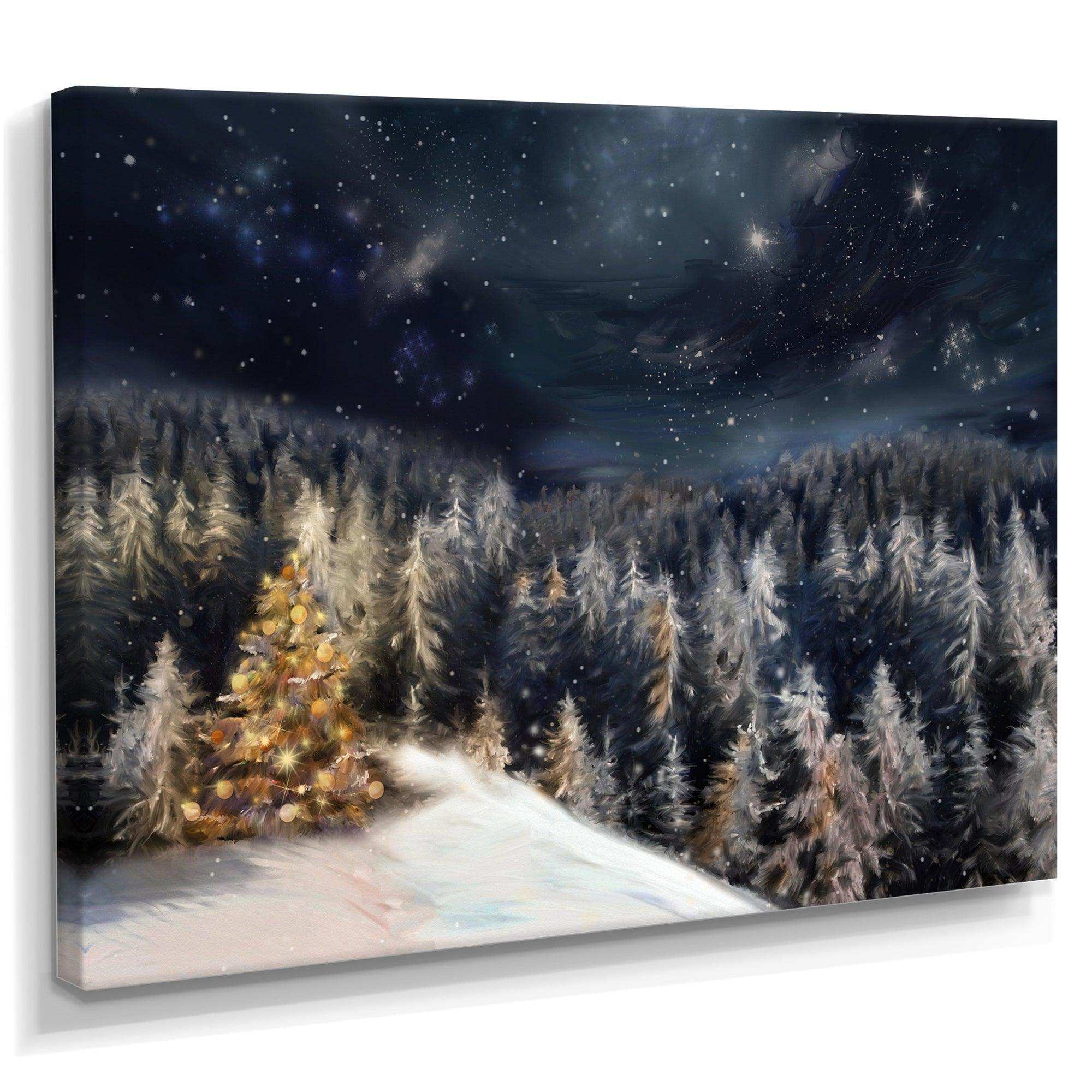 Night Forest Christmas Tree