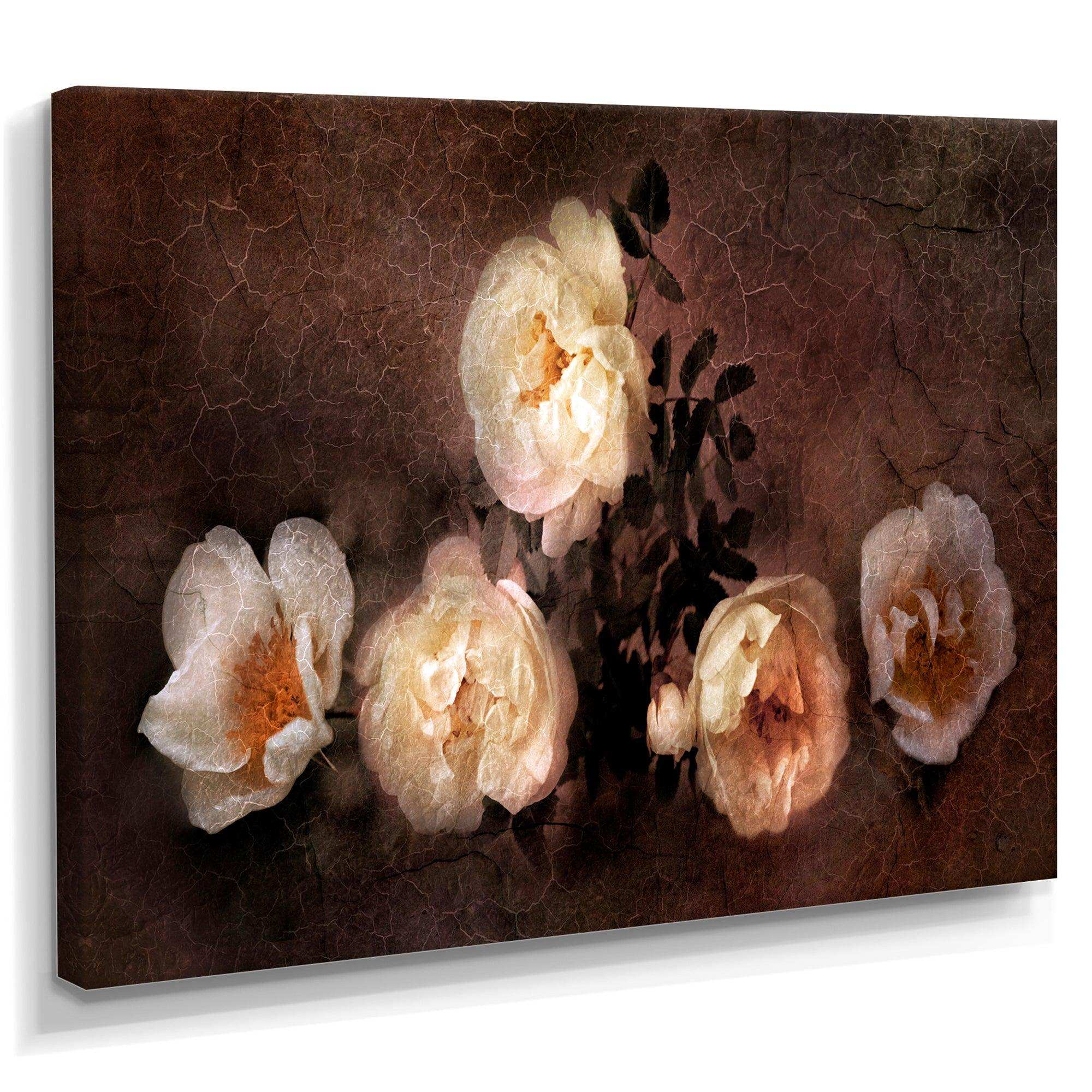 Wild Roses in Old Painting Style