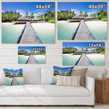 Beach with Coconut Palm Trees