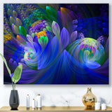 Blue Fractal Flower Bouquet