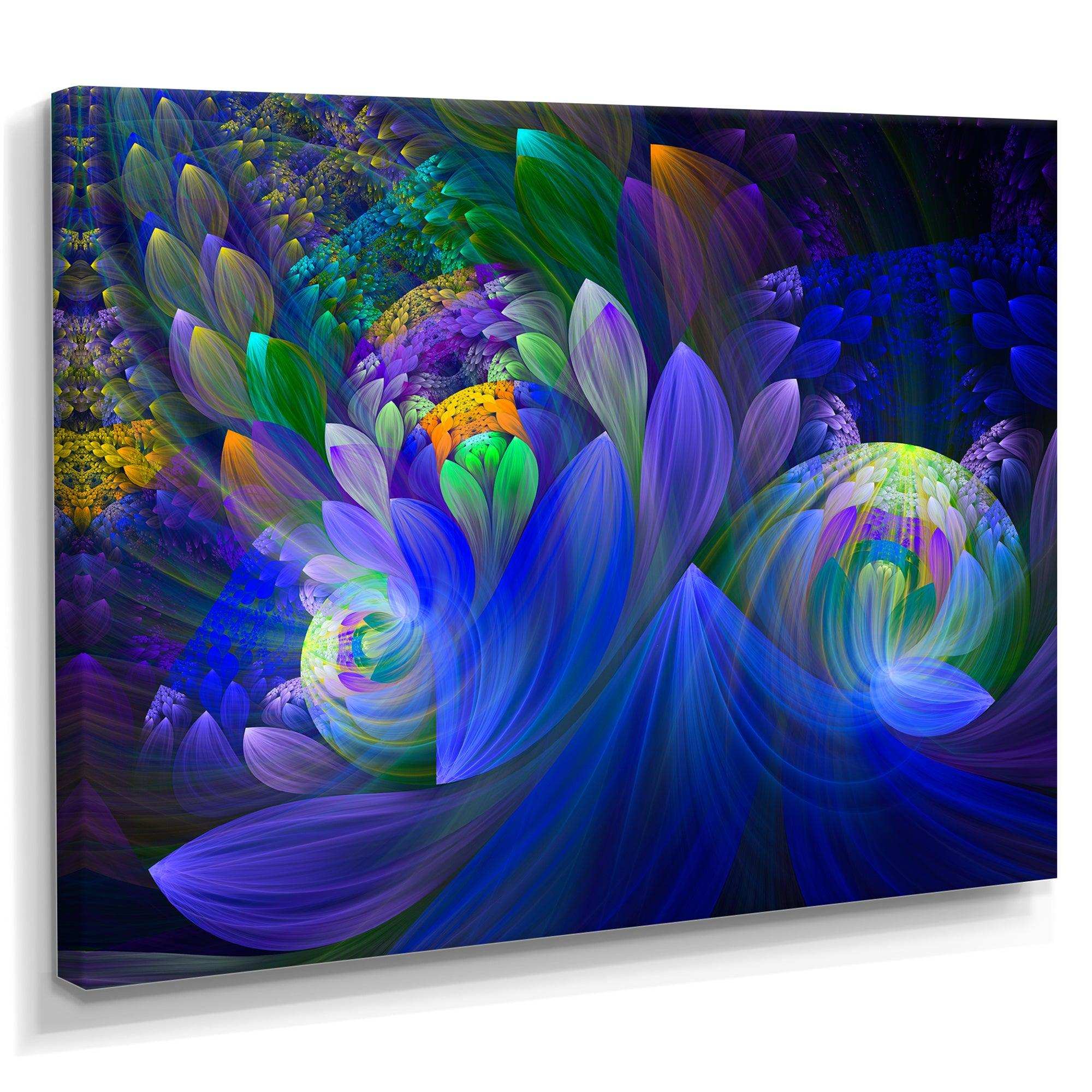 Blue Fractal Flower Bouquet