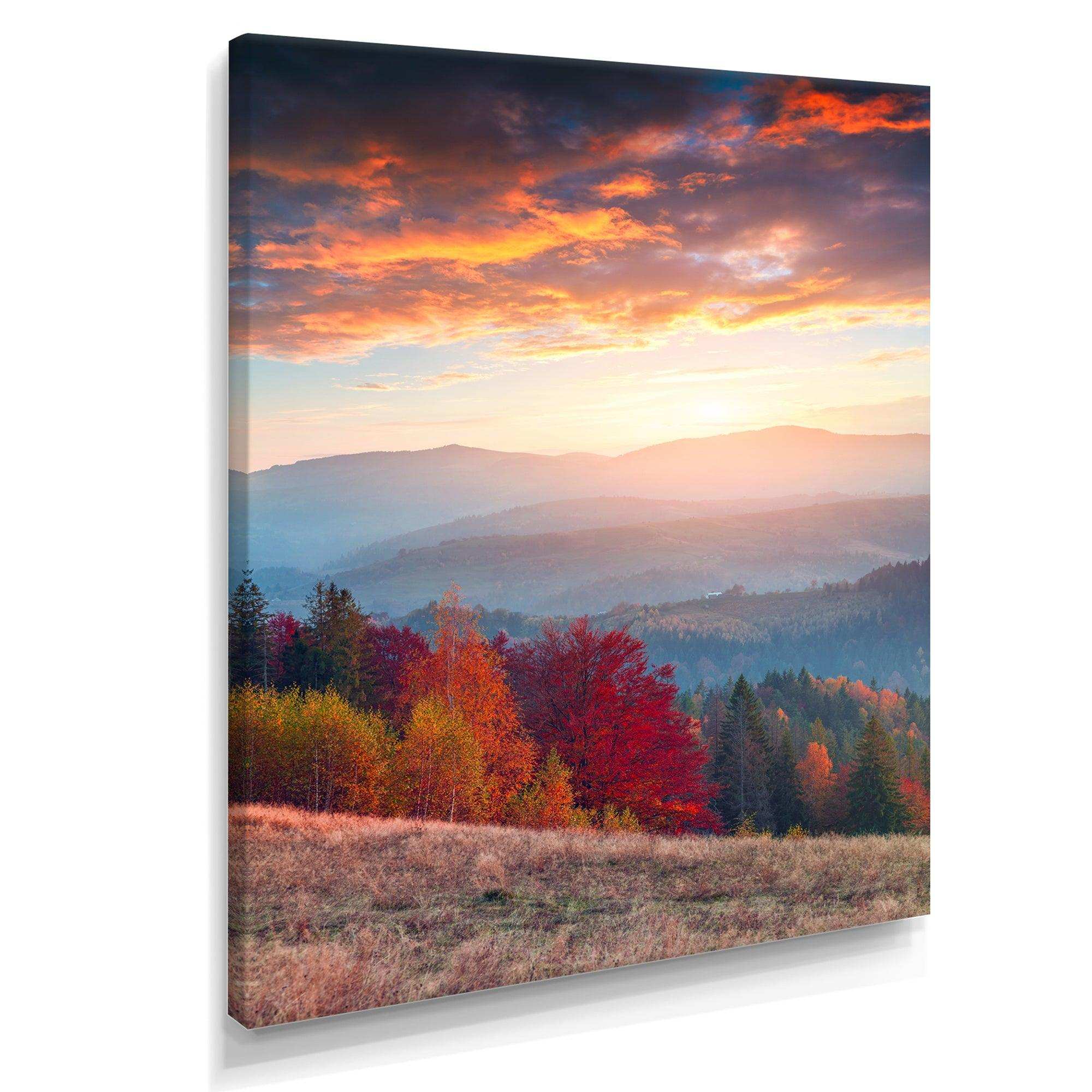 Sunrise in Carpathian Mountains