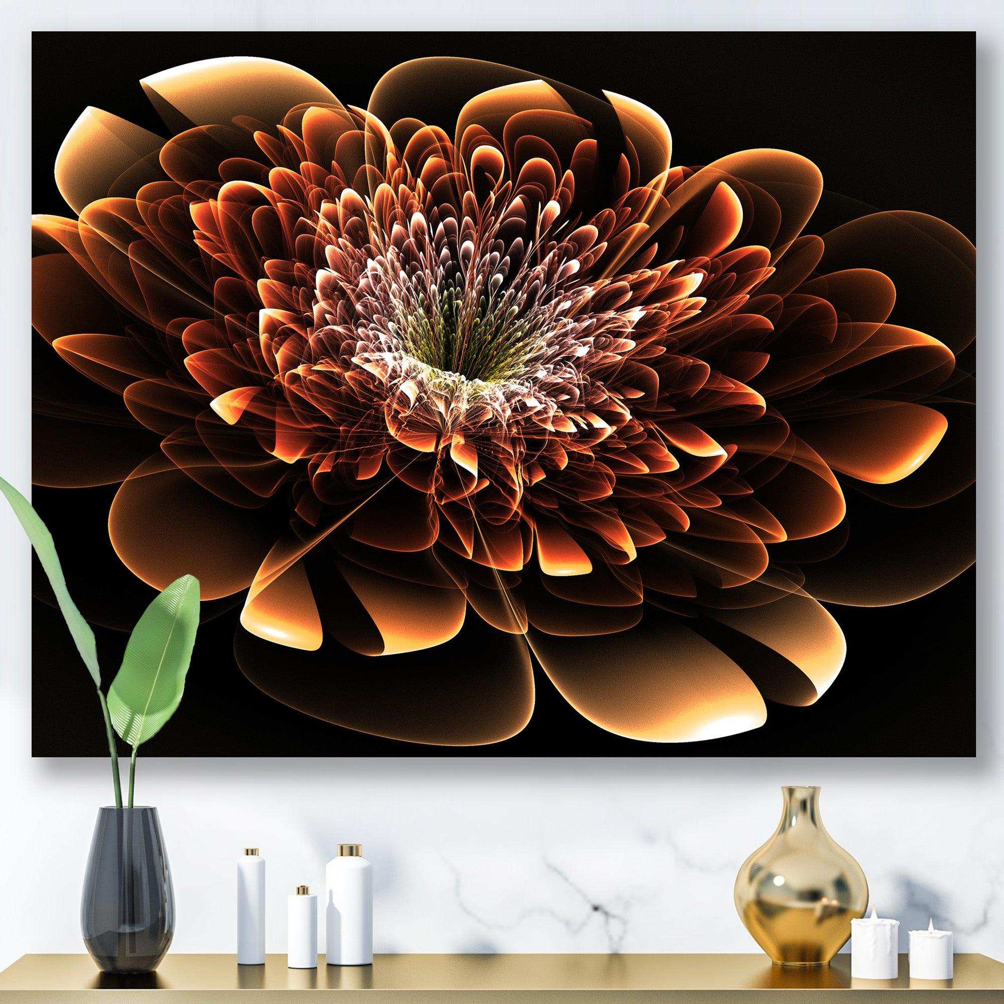 Brown Fractal Flower