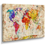 Vintage World Map Watercolor
