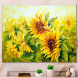 Bright Yellow Sunny Sunflowers