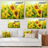 Bright Yellow Sunny Sunflowers