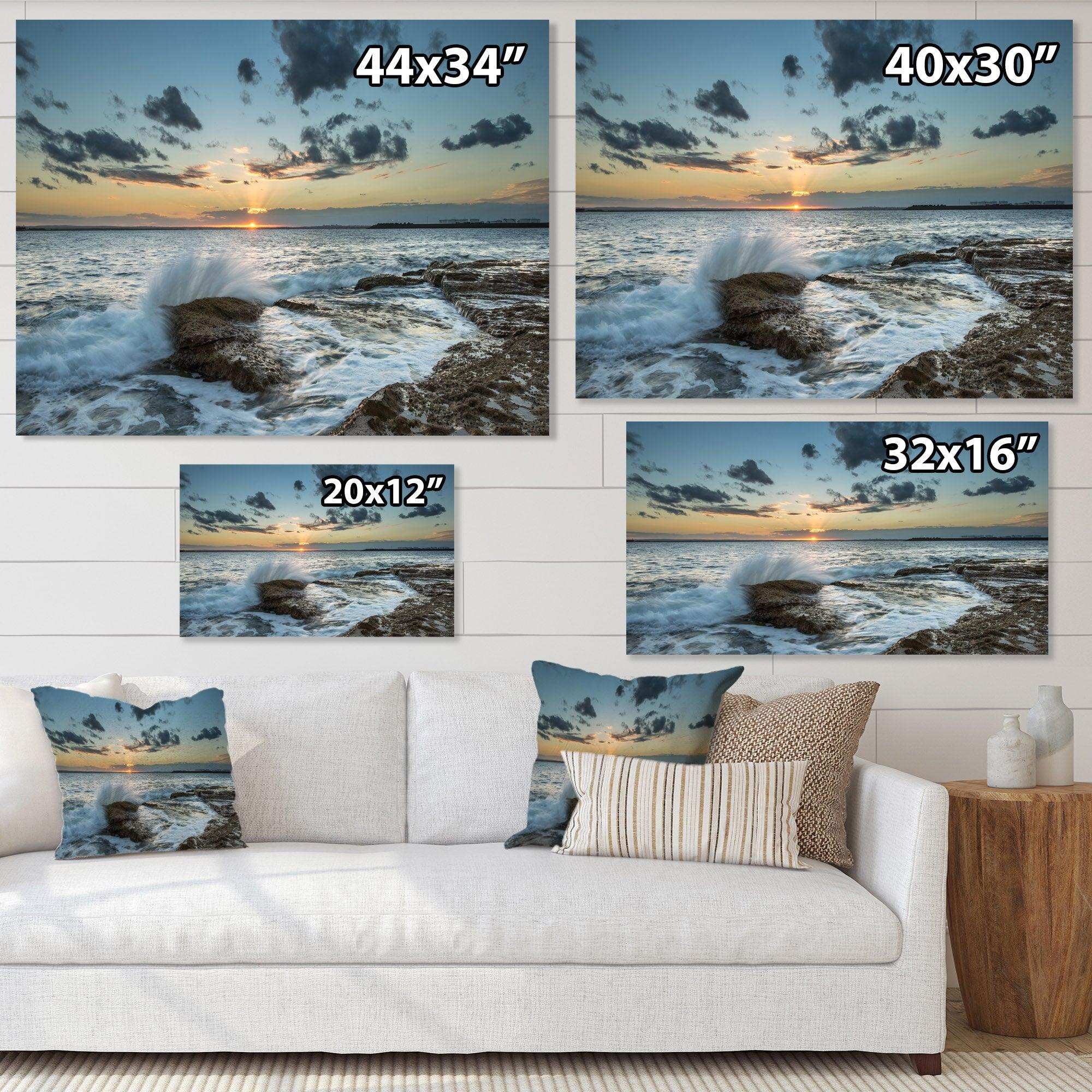 Bright Sydney Sunset Over Sea