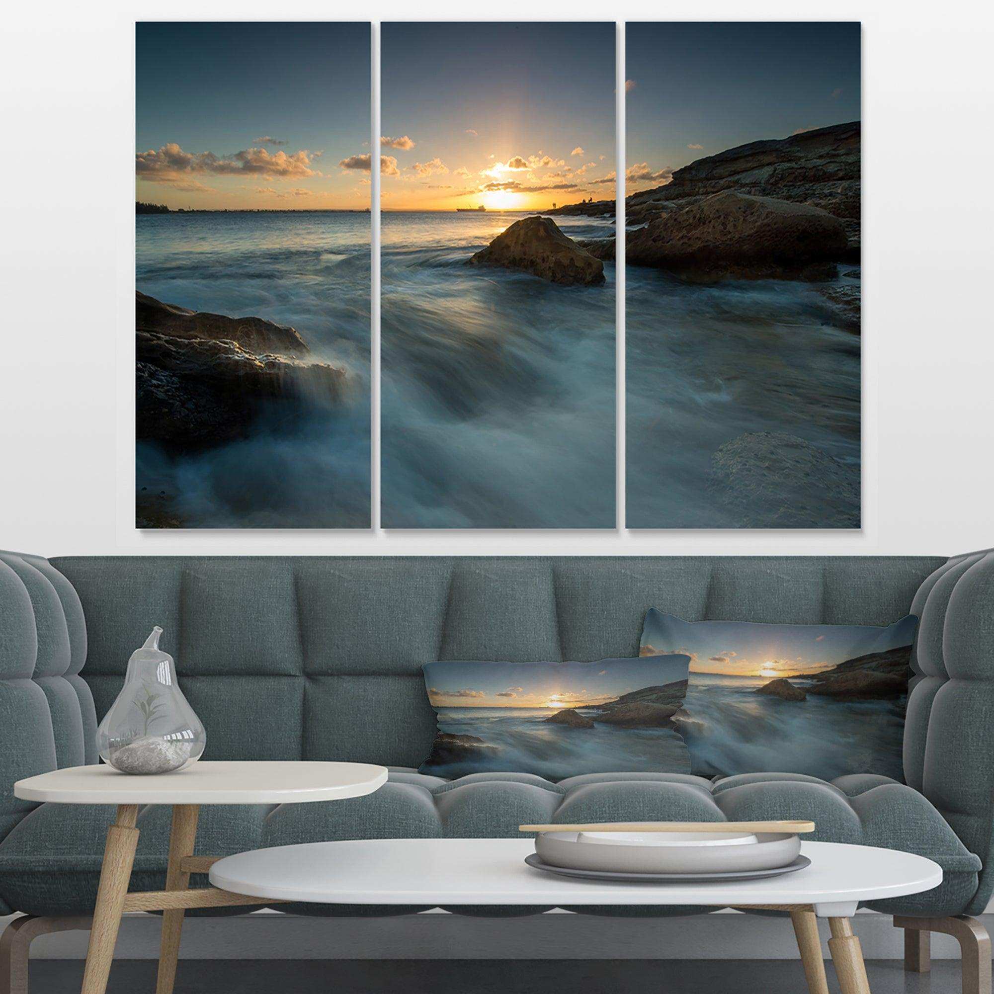 Sydney Seashore at Sunset Multi-Panels