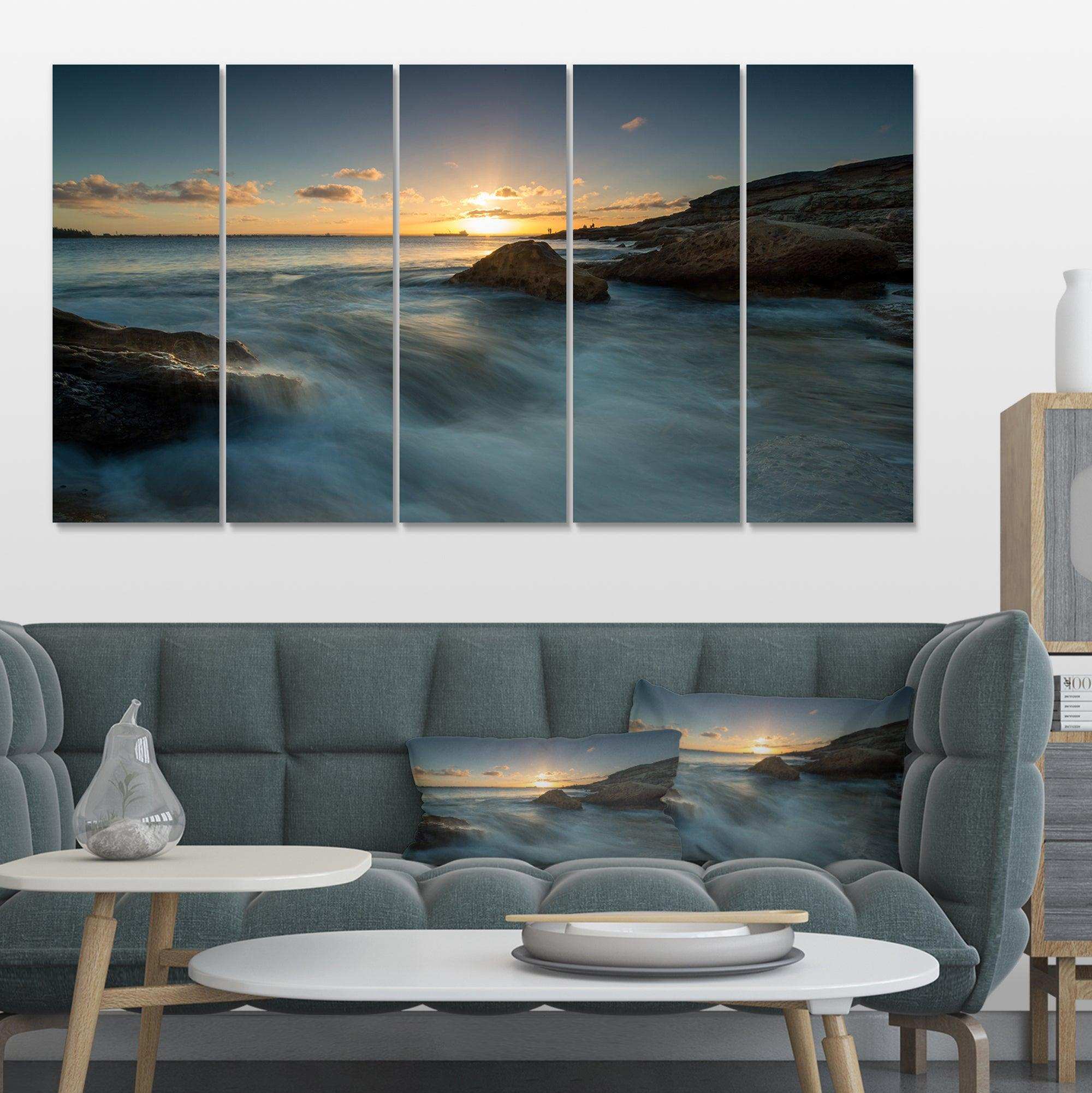 Sydney Seashore at Sunset Multi-Panels
