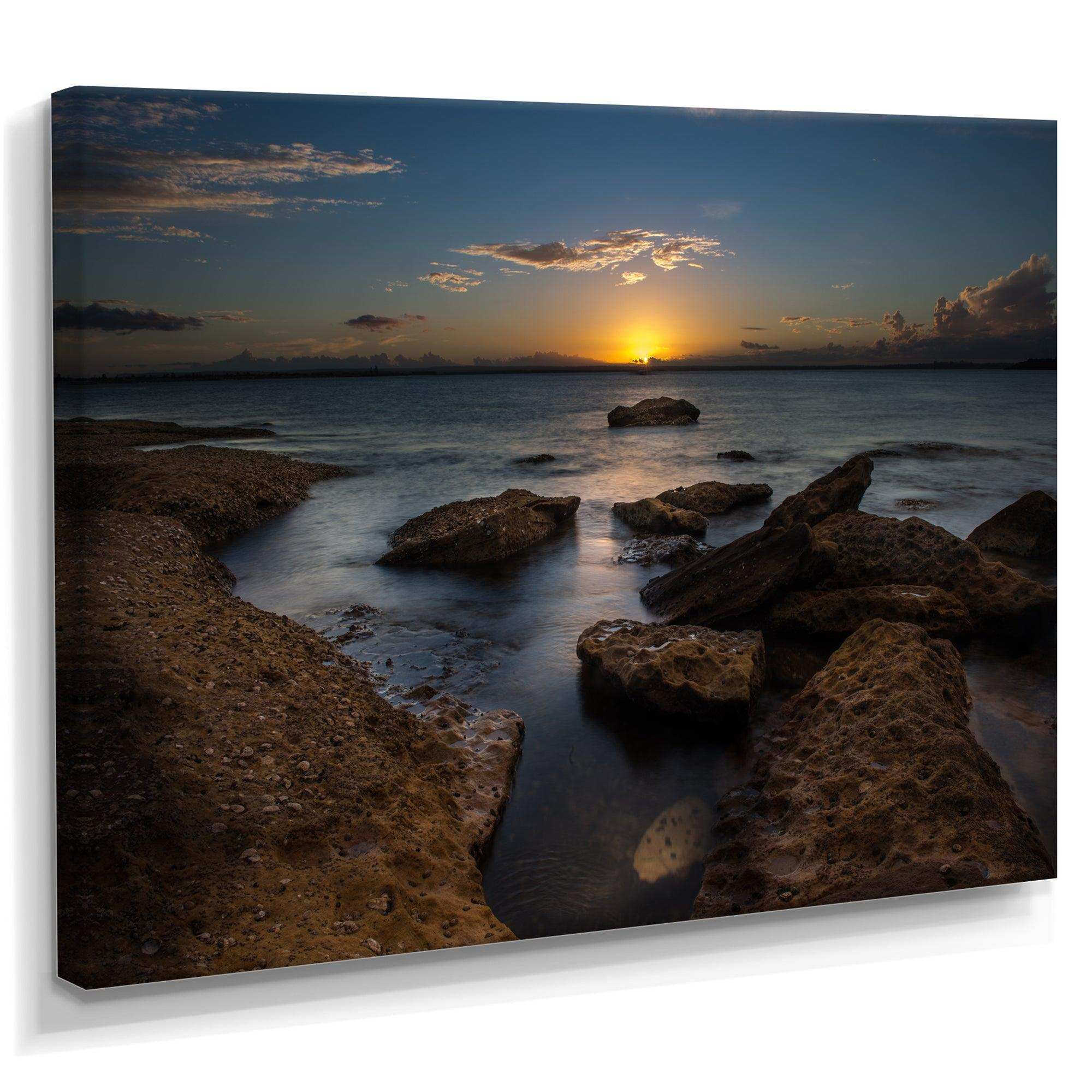 Rocky Sydney Beach at Sunset