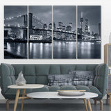 Panorama New York City at Night Multi-Panels