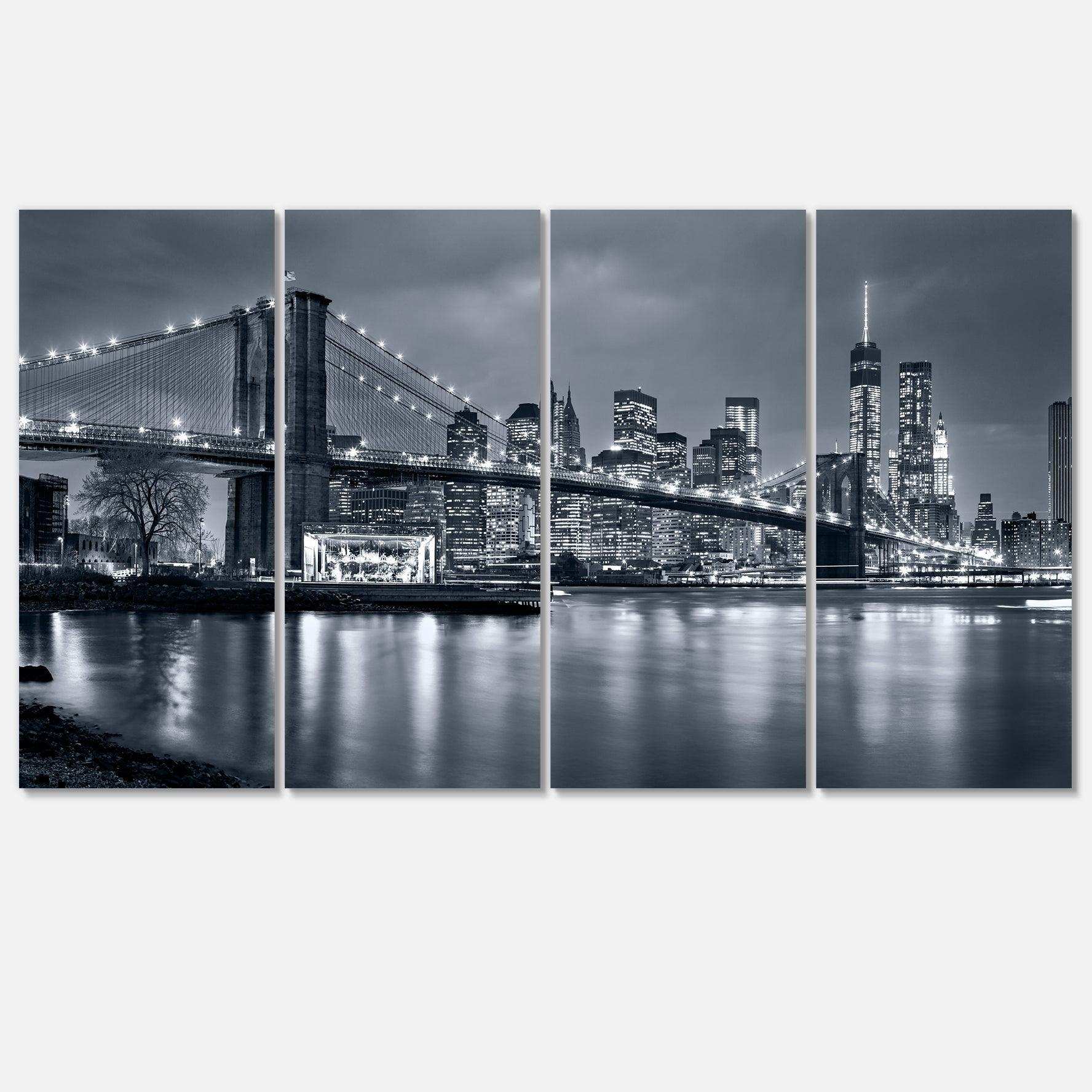 Panorama New York City at Night Multi-Panels