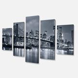 Panorama New York City at Night Multi-Panels