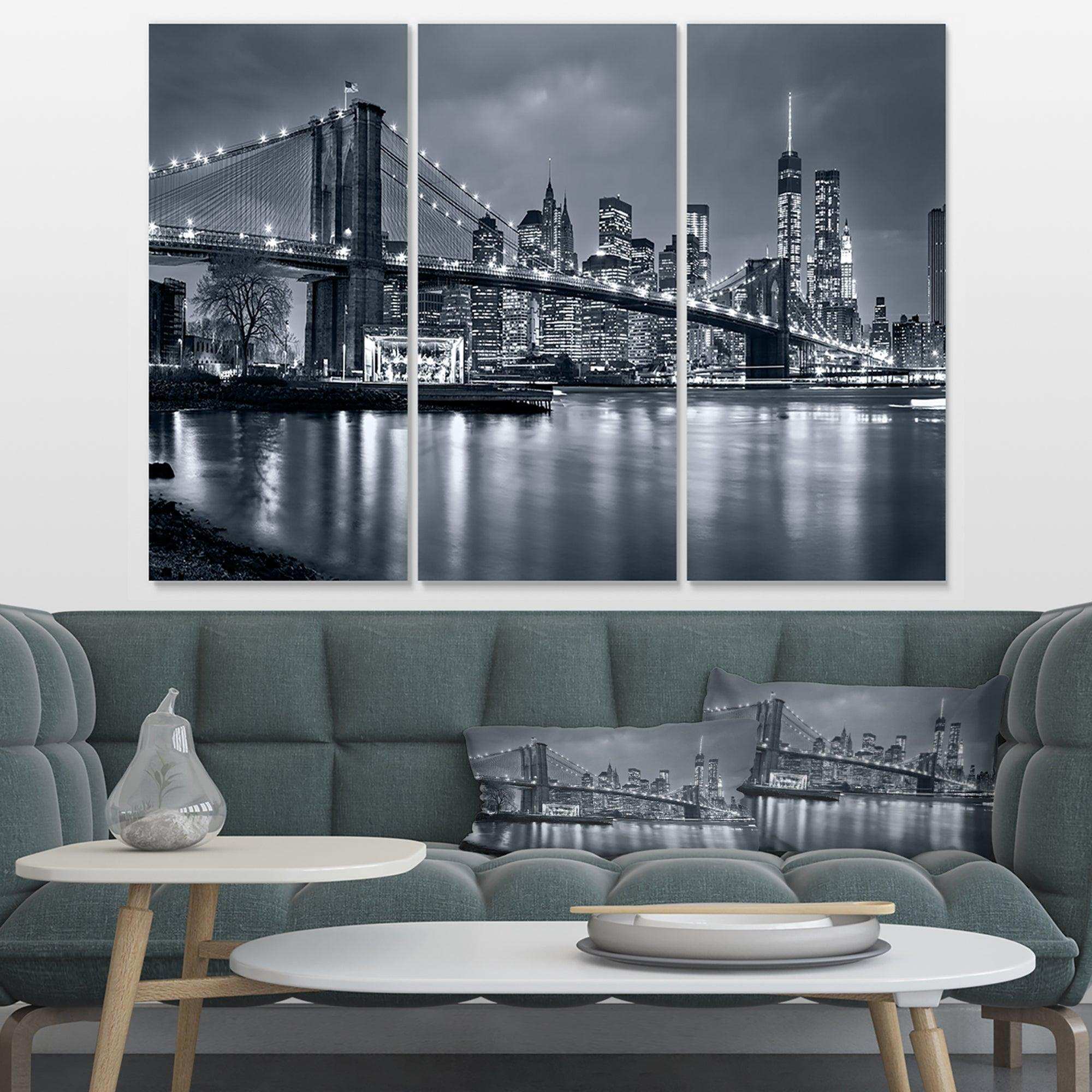 Panorama New York City at Night Multi-Panels