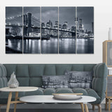Panorama New York City at Night Multi-Panels