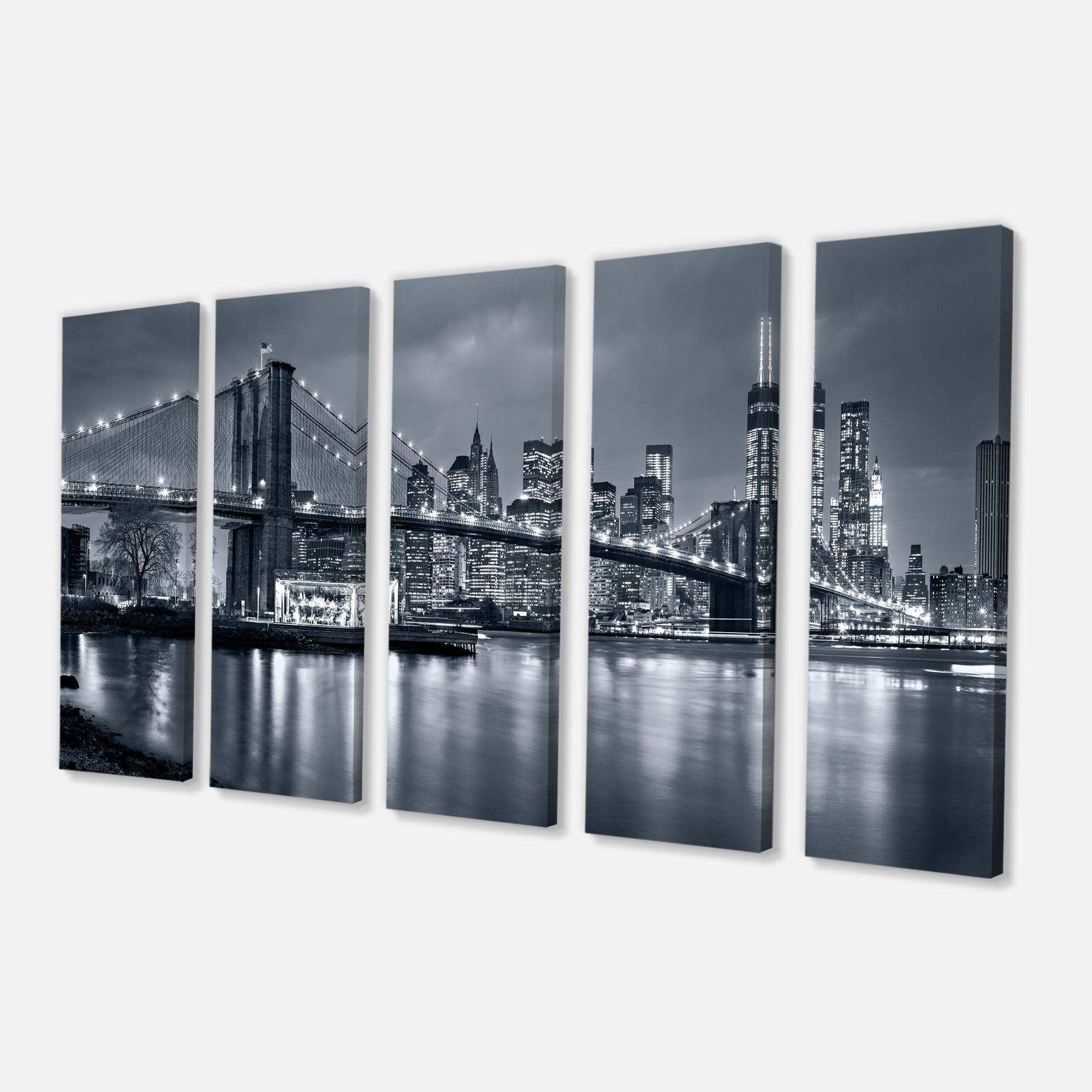 Panorama New York City at Night Multi-Panels
