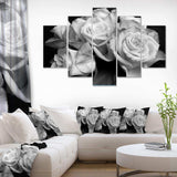 Bunch of Roses Black and White Multi-Panels