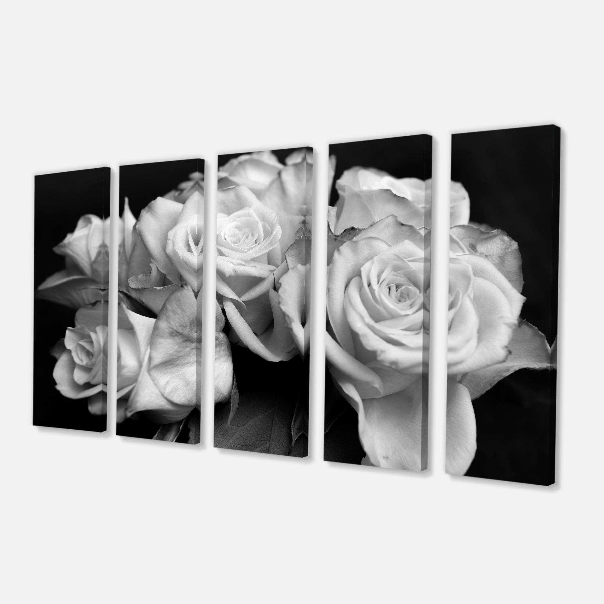 Bunch of Roses Black and White Multi-Panels