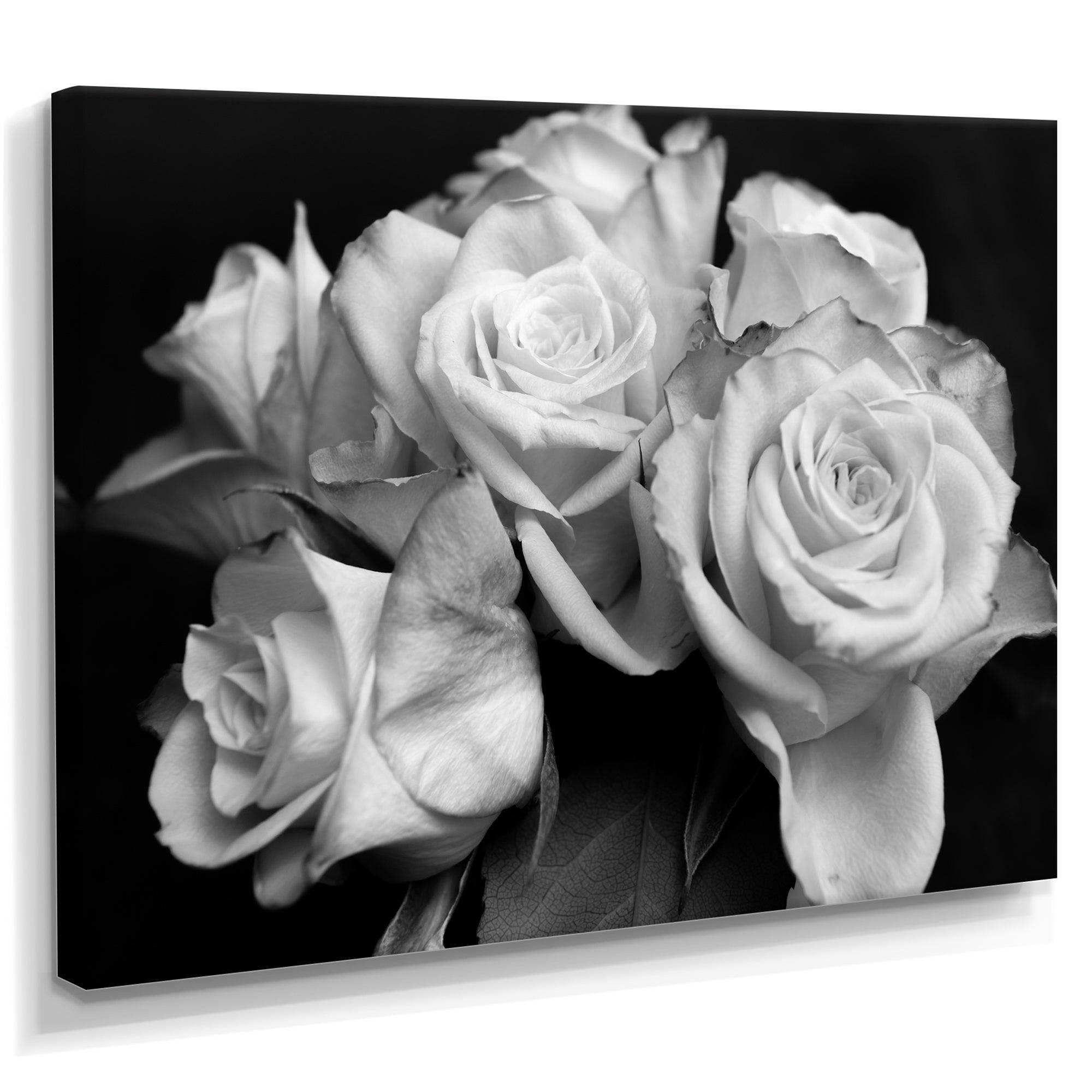 Bunch of Roses Black and White