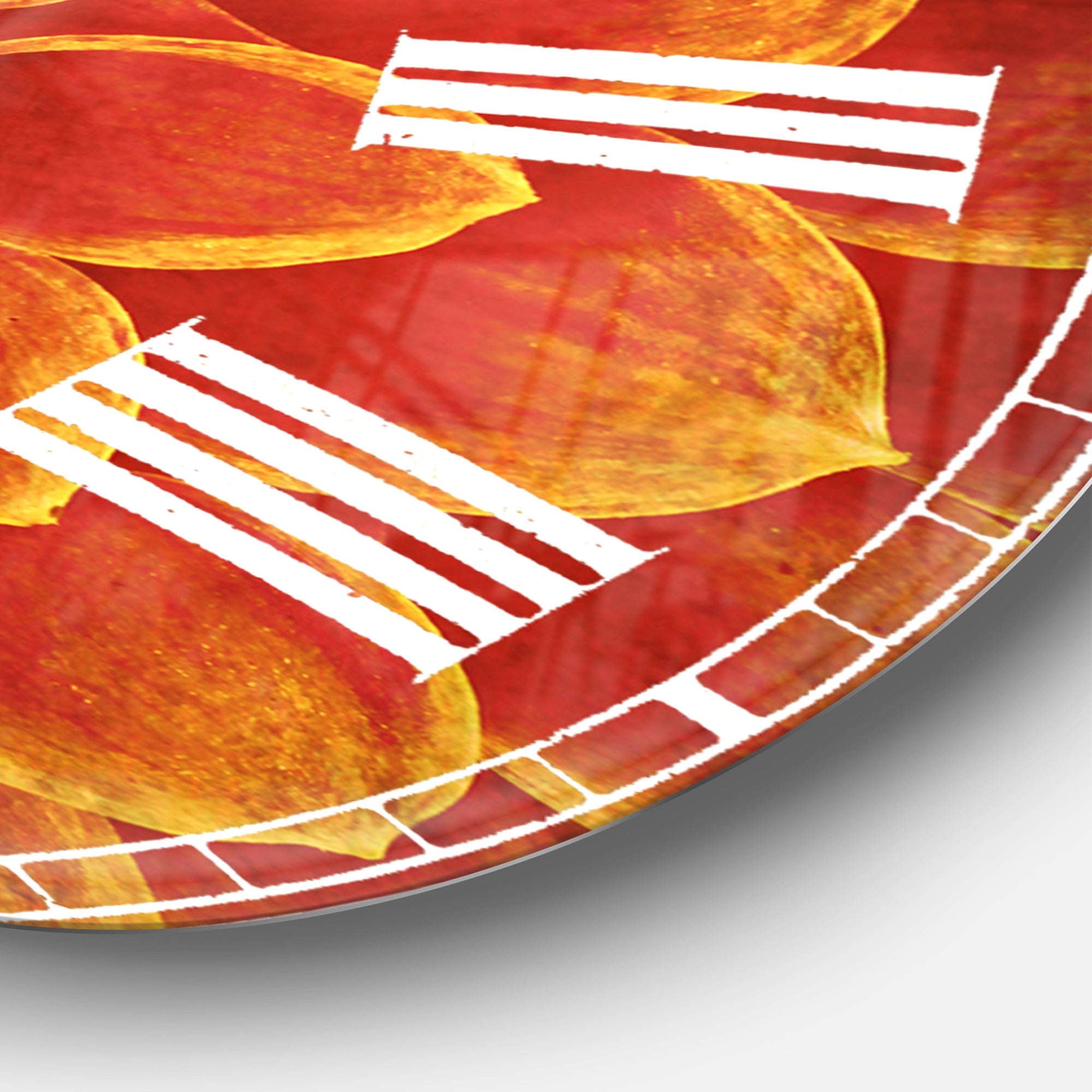 Abstract Orange Flower Design