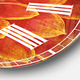 Abstract Orange Flower Design