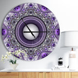 Purple Fractal Pattern with Circles