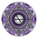 Purple Fractal Pattern with Circles