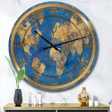 Golden Glam World Map