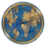 Golden Glam World Map