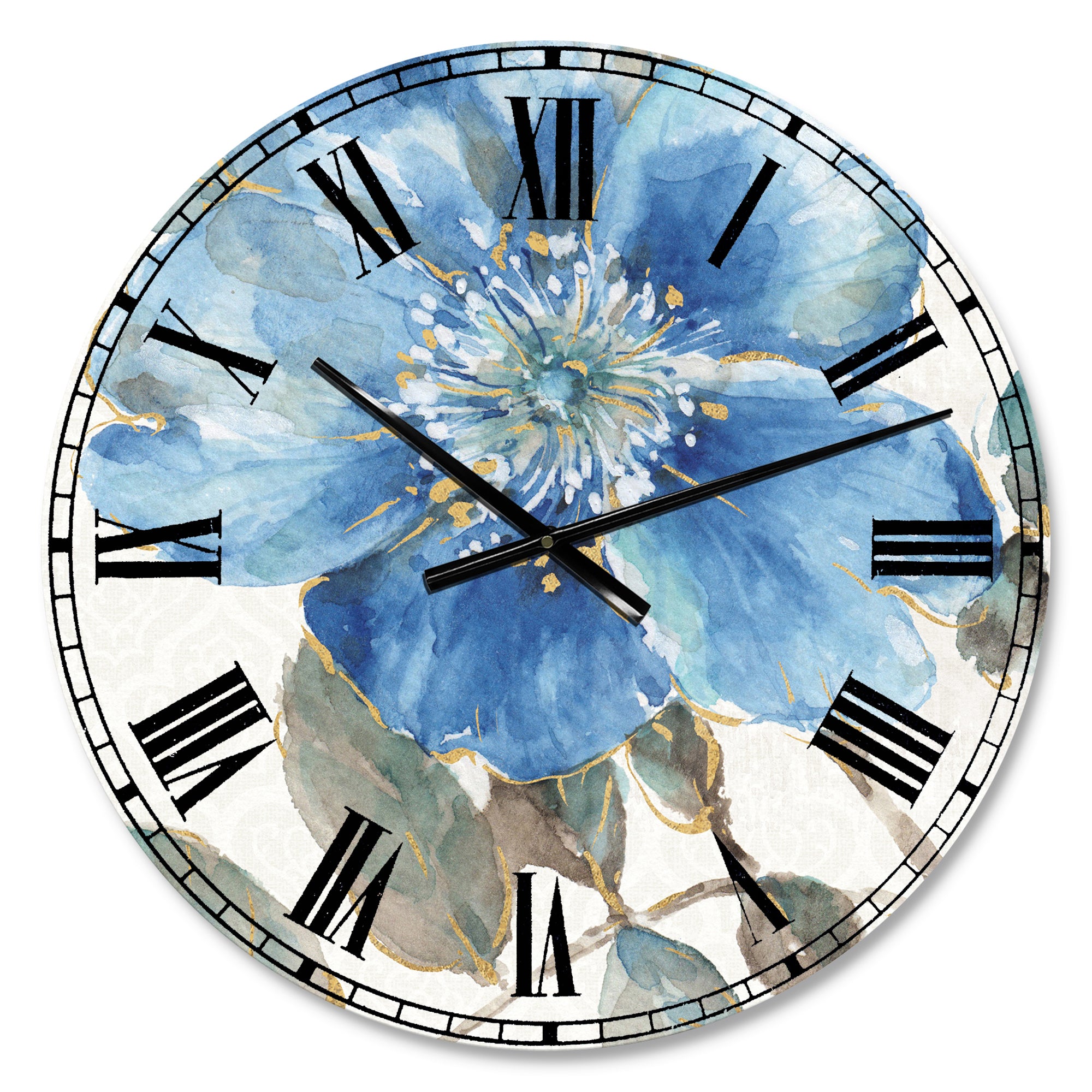 Indigold Watercolor Flower I