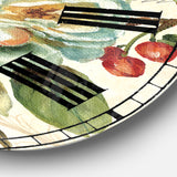 Blue Cottage Bird, Birdcage and Apple Blossoms I