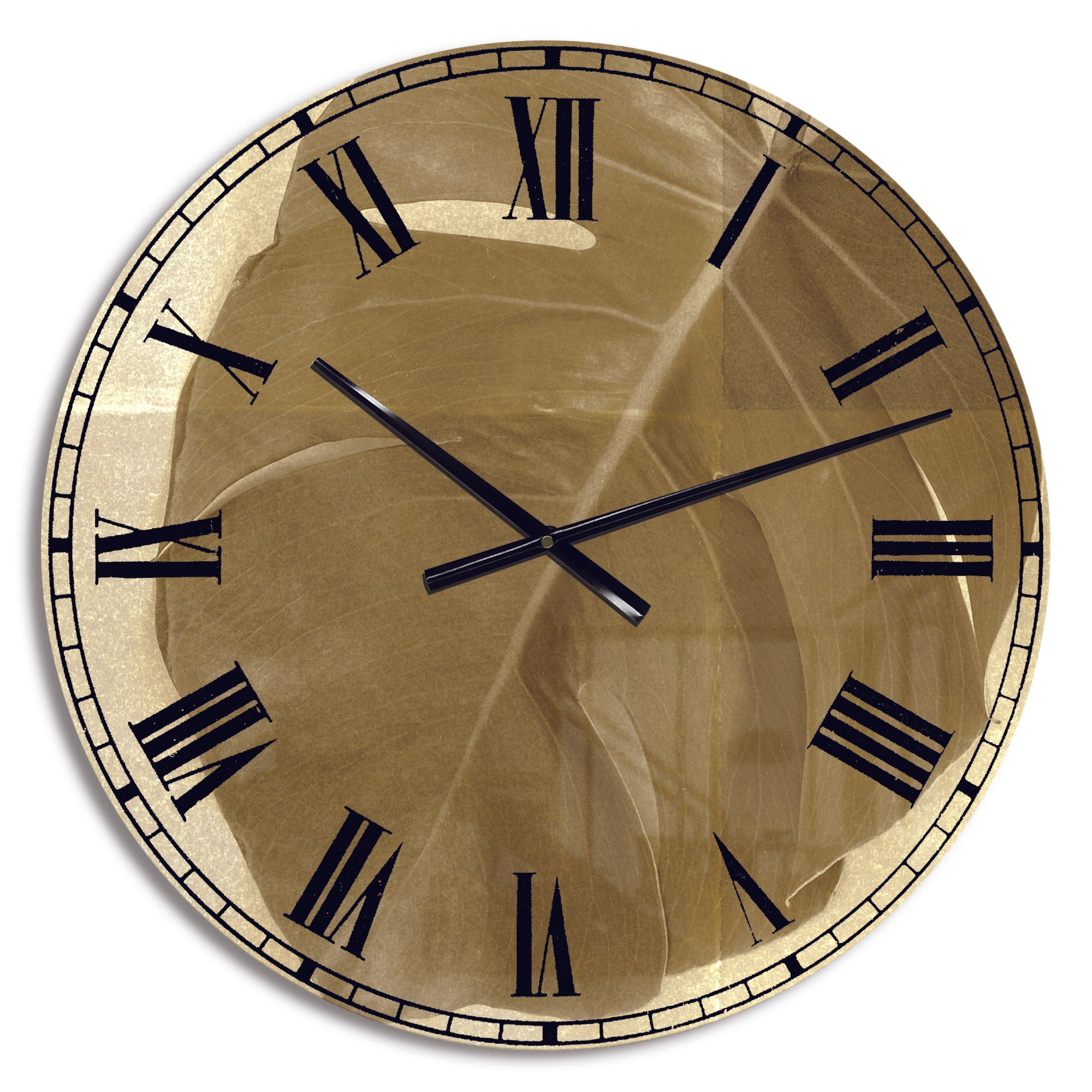 Botanical Beige Retro Leaf