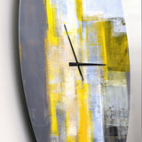 Grey and Yellow Blur Abstract