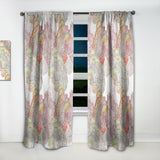 Designart 'Watercolor Painting with Ethnic Motif' Bohemian & Eclectic 1 Curtain Panel