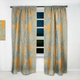 Designart 'Flower Pattern Botanic Texture' Bohemian & Eclectic 1 Curtain Panel