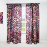Designart 'Abstract Floral Pattern' Bohemian & Eclectic 1 Curtain Panel
