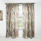 Designart 'Vintage Indian Floral Pattern' Tropical 1 Curtain Panel