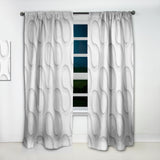 Designart 'Wave Pattern' Scandinavian Curtain Panel