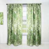 Designart 'Exotic Pattern with Tropical Leaves' Tropical 1 Curtain Panel