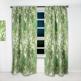 Designart 'Exotic Pattern with Tropical Leaves' Tropical 1 Curtain Panel