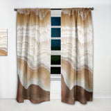 Designart 'Marbled Stone Layers' Traditional Curtain Panel