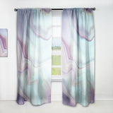 Designart 'Marbled Liquid Agate Colours' Modern & Contemporary 1 Curtain Panel