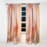 Designart 'Mineral Orange Agate' Mid-Century Modern 1 Curtain Panel